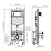 WasserKRAFT Dill 61TLT.010.ME Система инсталляции для унитазов