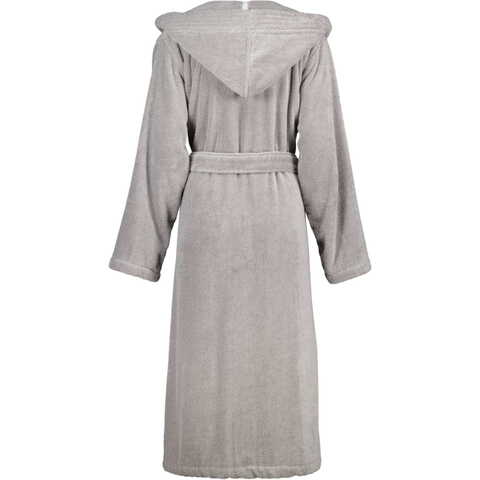 Халат с капюшоном женский Cawo Sauna Time 832 70 серый