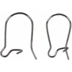 Швензы/Заготовки для серёжек с французскими застёжками, 15 мм, никель