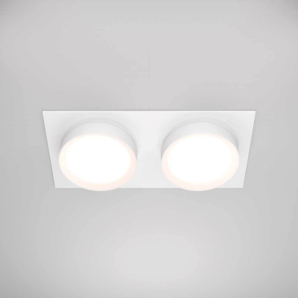 Встраиваемый светильник Maytoni Technical Hoop DL086-02-GX53-SQ-W