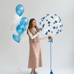Сет гелиевых из воздушных шаров Цветочное облако