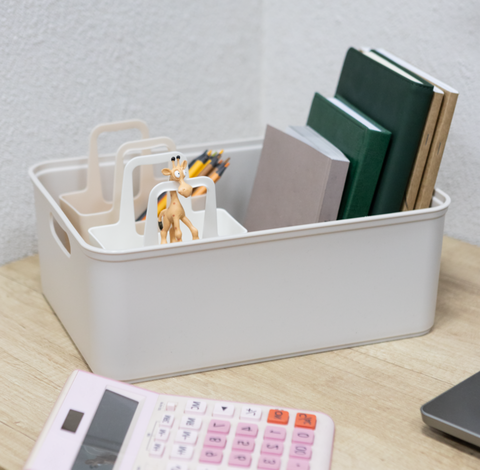 Корзина Agraba, 7.5 л, 32х23х12 см, цвет платина, пластик