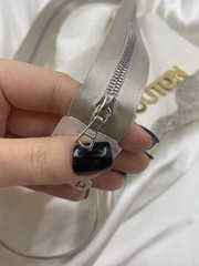 Молния металл Riri, на атласной тесьме, 4 мм, цвет 2230, бежевый