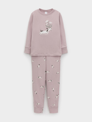 пижама  для девочки  К 1541/розово-сиреневый,маленькие таксы