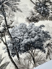 Вискоза штапель, а-ля де Жуи, серый