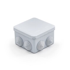 89-0-185 Коробка разветвительная для нар.монтажа, с крышк, из полипропилена, 7вводов, 80х80х40мм, IP54 (РемоКолор)