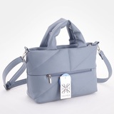 Сумка Саломея 199 гладкий серо-голубой