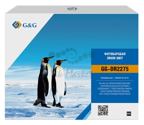 Блок фотобарабана G&G GG-DR2275 ч/б:12000стр. для DCP 7057, 7057R, 7060 Brother