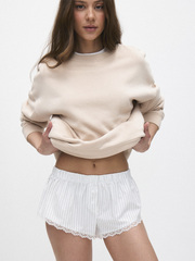 Шорты домашние с кружевом