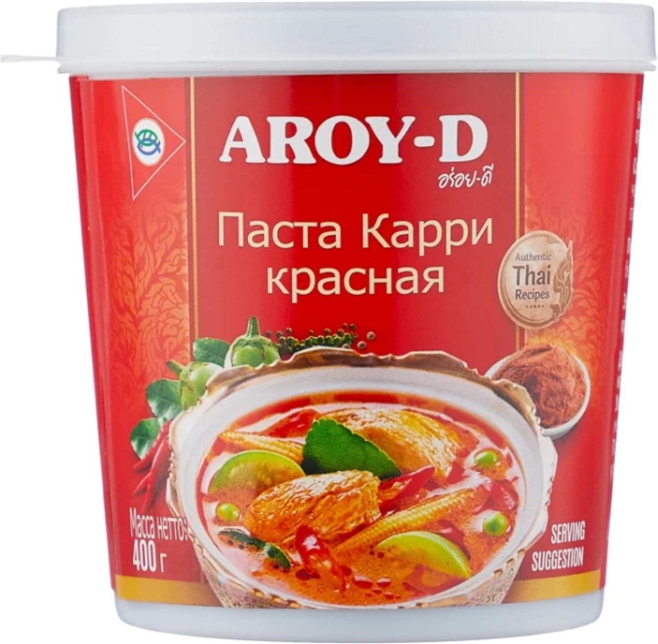 Aroy-D Паста Карри красная, 400 г купить по низкой цене на STORRO.RU