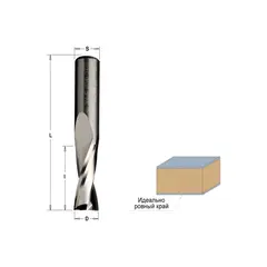 Фреза спиральная монолитная 8x32x80 Z=2 S=8 RH CMT 191.081.11