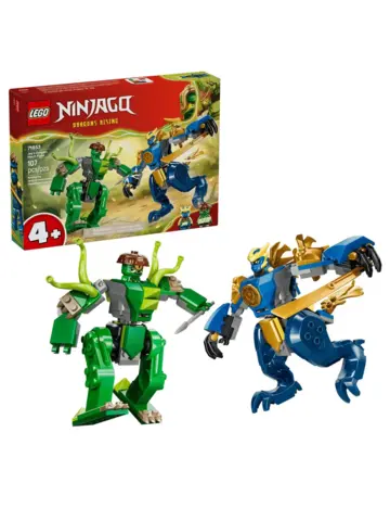 Конструктор NINJAGO 71853 Битва роботов-драконов Джея