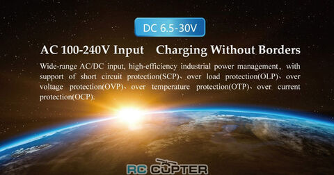 Зарядное устройство Hota D6 Pro, 200 Вт (AC)/650 Вт(DC), 15 А х2, 1-6S