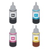 Чернила для HP Smart Tank 5105, 5106, 5107, 5108, 5109, 5115, 6005, 6006, 90 + 3 x 70 мл, совместимые AquaMarine GT51, GT52, комплект 4 цвета