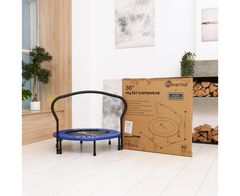 Батут с поручнем DFC JUMPFIT 36'' синий SD1810149Z-B