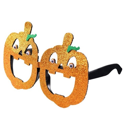 Очки HAPPY HALLOWEEN Тыквы глиттер