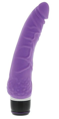 Фиолетовый вибратор-реалистик PURRFECT SILICONE CLASSIC 7.1INCH PURPLE - 18 см. - Dream Toys Purrfect Silicone 20782