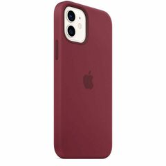 Чехол Apple силиконовый MagSafe для iPhone 12/12 Pro - Plum
