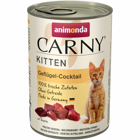 Animonda Carny Poultry Adult консервы коктейль из мяса домашней птицы для котят 400 г