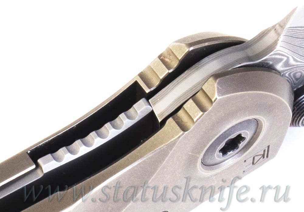 Нож CKF Sokosha One-Off (дамаск с травлением, желтый карбон)