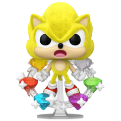 Фигурка Funko POP! Plus Sonic the Hedgehog Super Sonic w/Emeralds (FL) (Exc)