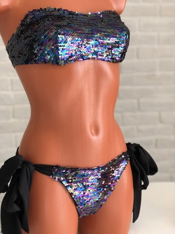 Купальник бандо SHINE BANDO BLACK HAMELEON