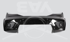 Накладка переднего бампера УАЗ-3163 (с2015г.) (черный металлик)