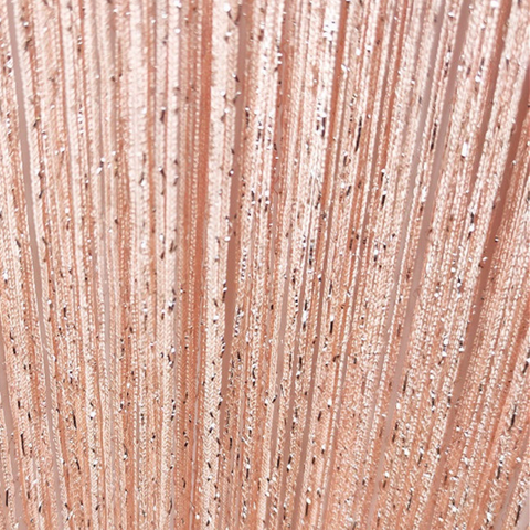 Нитяные шторы дождь - персиковый, 300 х 280 см. Арт. 209