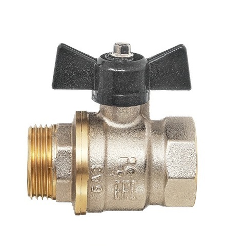 Купить Кран шаровой БАЗ 11Б27п1 Ду15 А31/1 вр/нр бабочка никель недорого со склада в Хабаровске, Якутске, Владивостоке, Южно-Сахалинске, Благовещенске