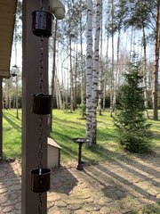 Дождевая цепь «Чаша на цепи», коричневый RAL8017