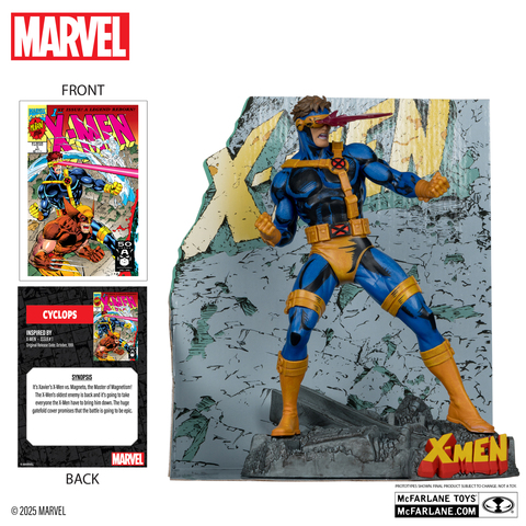Фигурка Циклоп масштаб 1:10 со сценой X-Men #1
