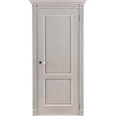 Купить Межкомнатная дверь массив дуба Селена эмаль слоновая кость глухая