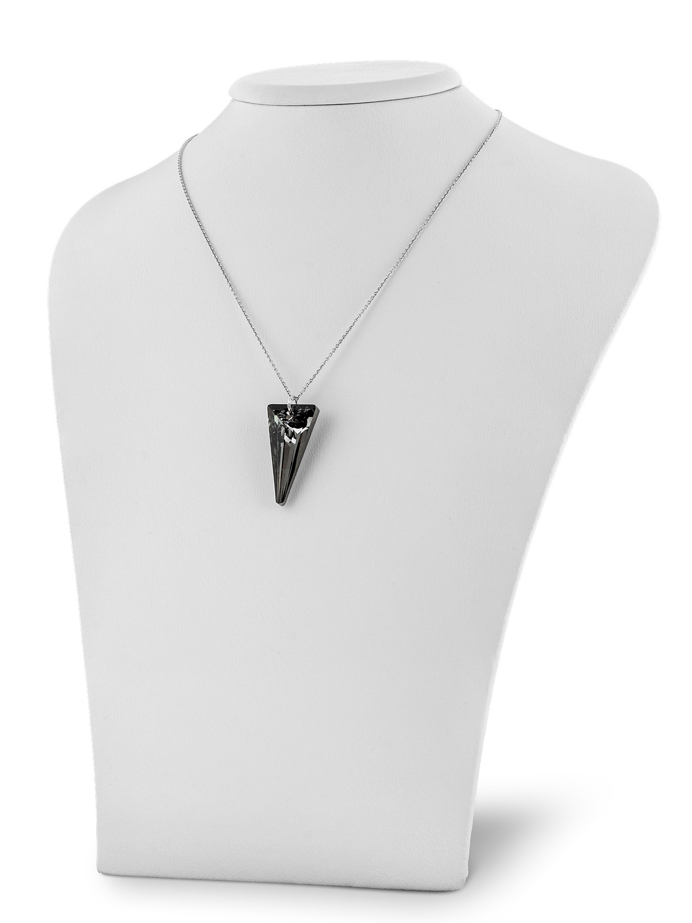 Ювелирная серебряная подвеска с кристаллом Swarovski