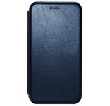 Чехол-книжка из эко-кожи Deppa Clamshell для Xiaomi Poco F3, Mi 11i (Темно-синий)