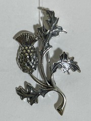 Чертополох (серебряный брошь-оберег)