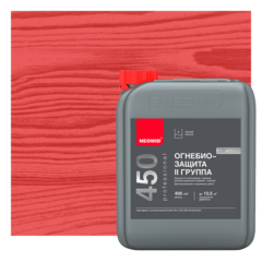 Огнебиозащита древесины NEOMID 450 (2 группа) тонированный 10 кг.