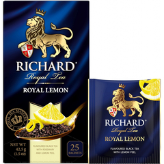 Чай Richard Royal Lemon черный,ароматизированный, 25шт/уп