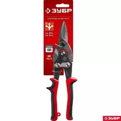 ЗУБР 250 мм, прямые ножницы по металлу (23140-S)