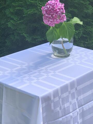 Скатерть 180x270 и 12 салфеток Palombella Marilia белые