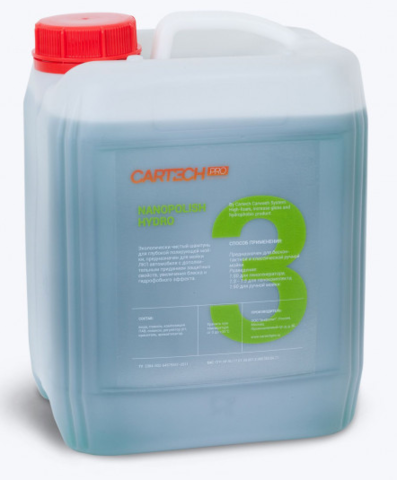 CartechPro NANOPOLISH HYDRO №3 - шампунь для ручной мойки (5л)