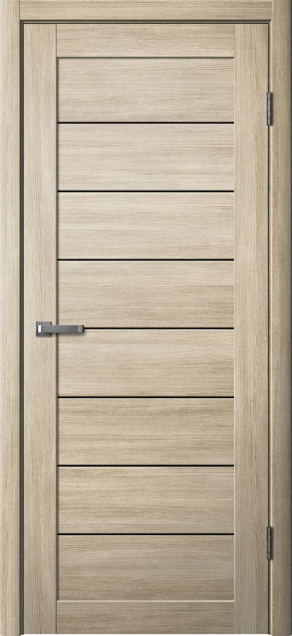 Дверь межкомнатная Двероникс 42, цвет латте ясень, экошпон, стекло матовое