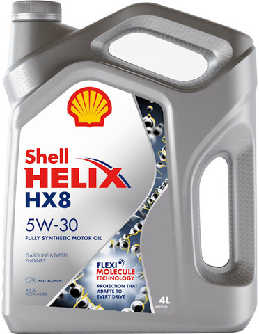 МАСЛО МОТОРНОЕ 5W30 СИНТ 4л SHELL HX8