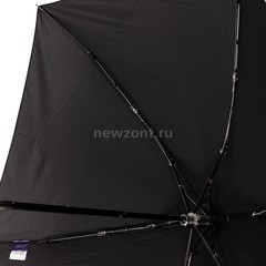 Плоский мини зонт Zest 45510 черный 5 сложений