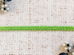 Тесьма Шанель плетеная, ш. 8 мм, салатовый