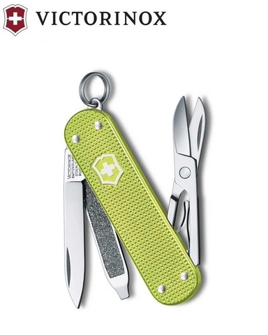 Нож-брелок Victorinox Classic Alox Colors, Lime Twist (0.6221.241G)