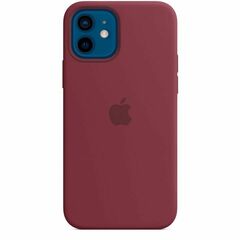 Чехол Apple силиконовый MagSafe для iPhone 12/12 Pro - Plum