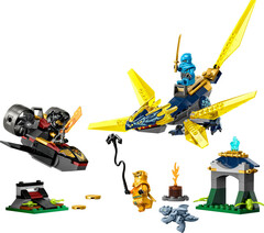 Конструктор LEGO Ninjago 71798 Битва детеныша дракона Нии и Арин