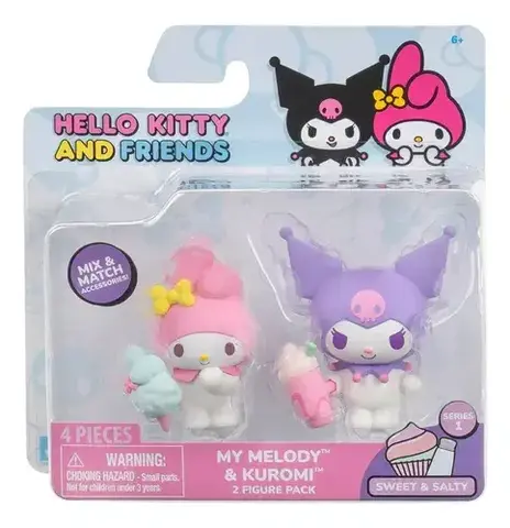 Фигурки JAZWARES Hello Kitty and Friends Series 1. My Melody and Kuromi