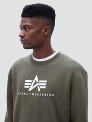 Свитшот Alpha Industries Basic Logo Sweatshirt (Зеленый)