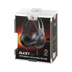 Гарнитура A4Tech Bloody G437 Gun Black